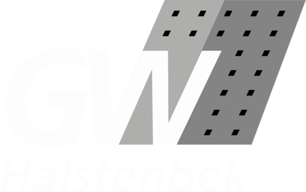 Logo der Gemeindewerke Halstenbek in Schwarz/Weiß